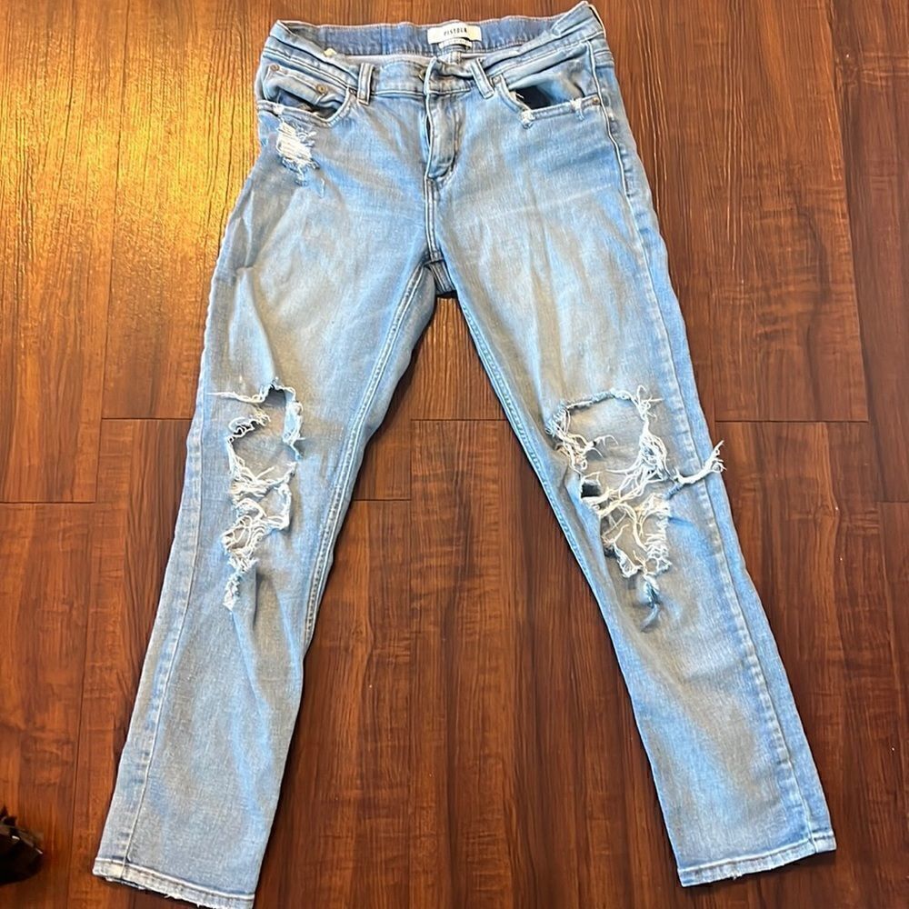 Pistola Jeans - Ripped / Paint - Size 27 - Like New - Amazing Jeans - Light